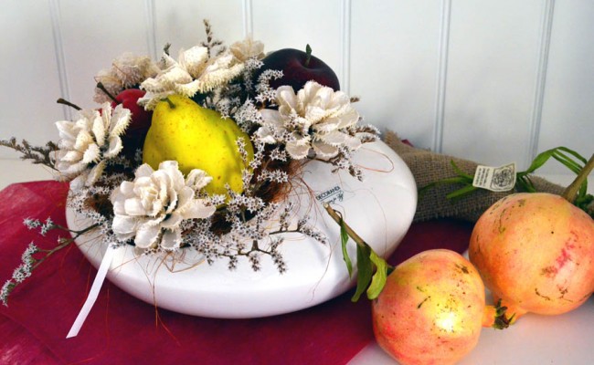 composizione floreale con frutta in stile autunnale (6)